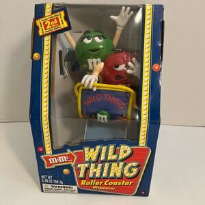 M&M's Wild Thing Roller Coaster Dispenser Limited Edition 2nd Edition Green Red